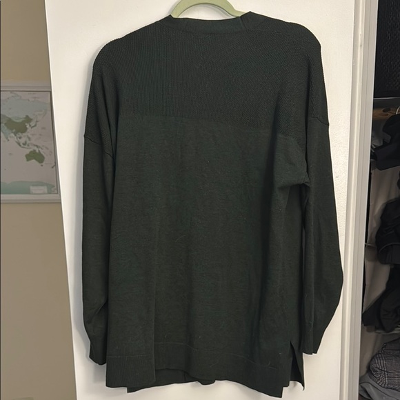 Olive Green Women's Cardigan - Picture 2 of 2